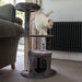 Soft Grey Cat Scratcher Tree
