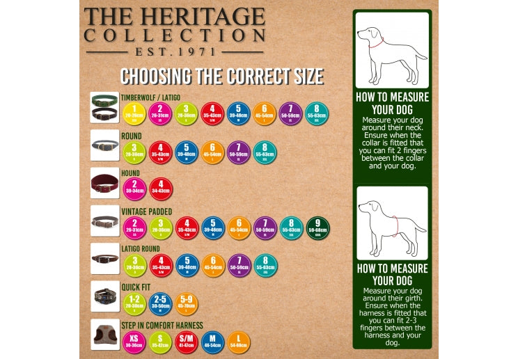 Ancol Heritage Collection Timberwolf Hound Collar Sable