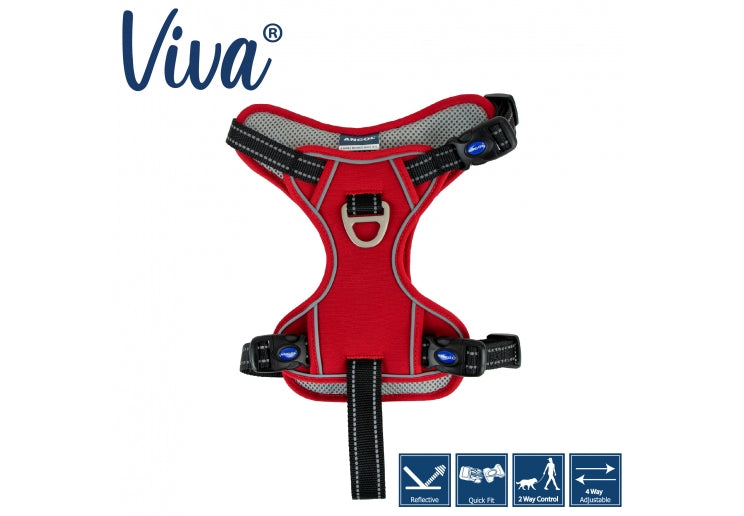 Viva Travel Harness Red