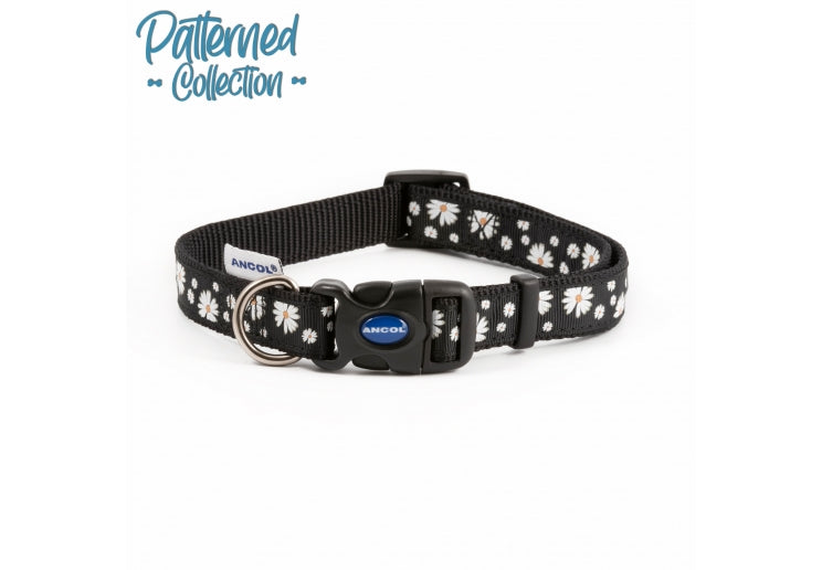 Ancol Black Daisy Collar