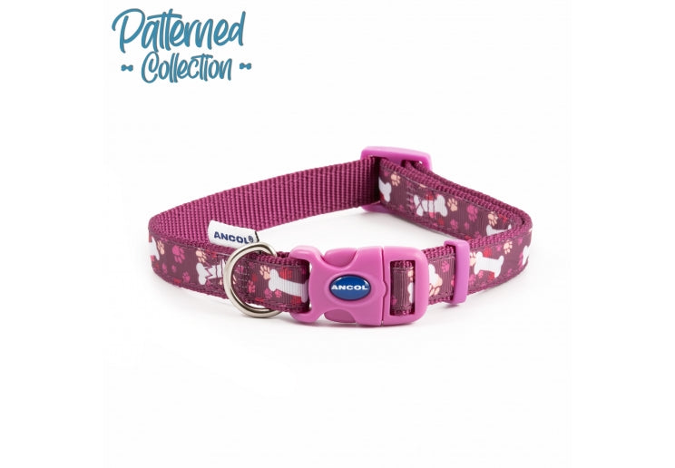 Ancol Purple Bones Collar