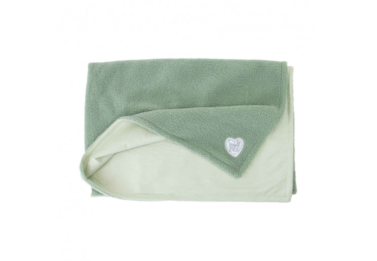 Small Bite Teddy Bear Blanket Sage