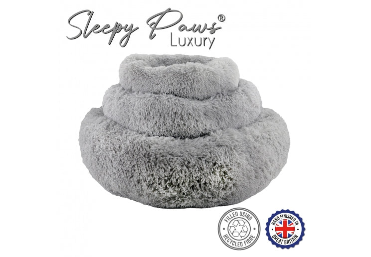 Ancol Super Plush Donut Bed Grey