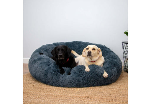 Ancol GIANT Super Plush Donut Bed 130cm Graphite