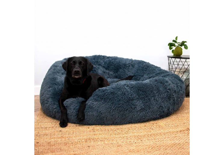 Ancol GIANT Super Plush Donut Bed 130cm Graphite