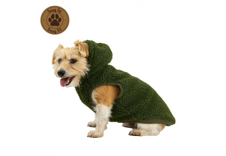 Teddy Sherpa Dog Fleece Green