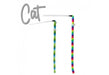 Ancol Wiggle Worm Cat Dangler Rainbow
