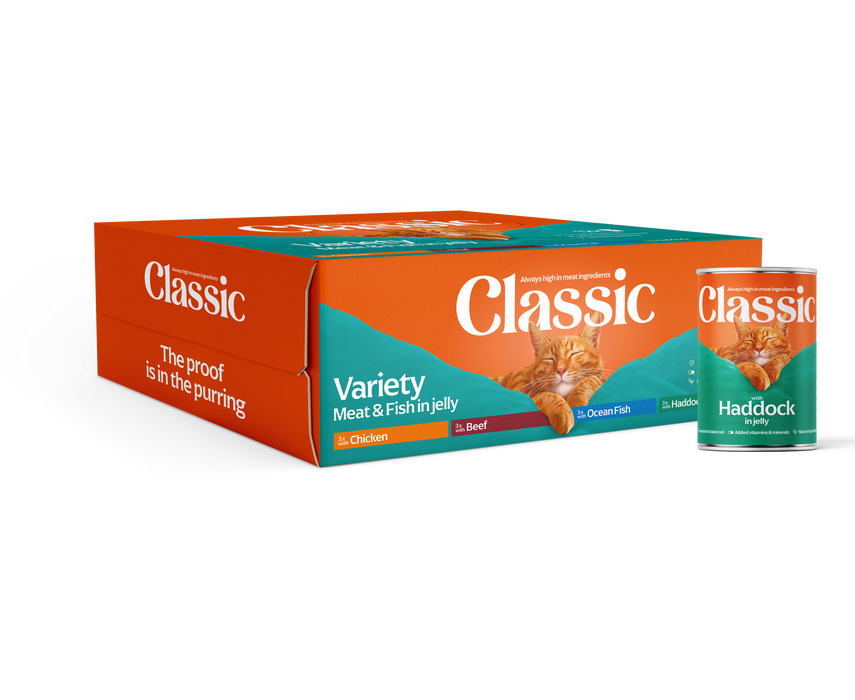 Classic Cat Food Variety Pack 12x400g