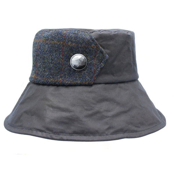Ellen Wax Tweed Hat Navy
