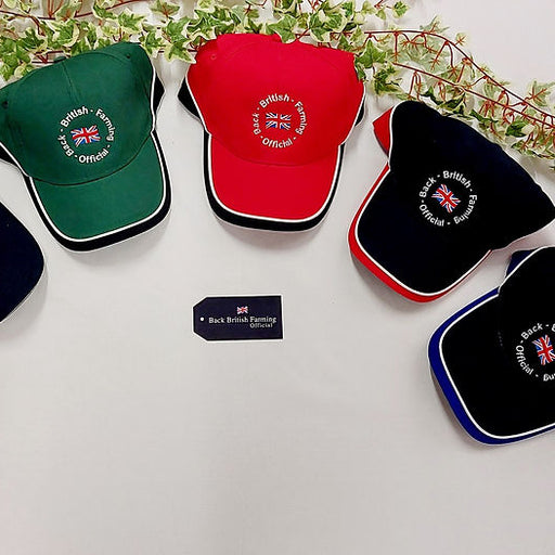 Back British Farming Baseball Cap Red & Black