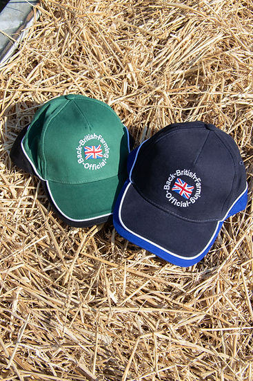 Back British Farming Baseball Cap Navy & Blue