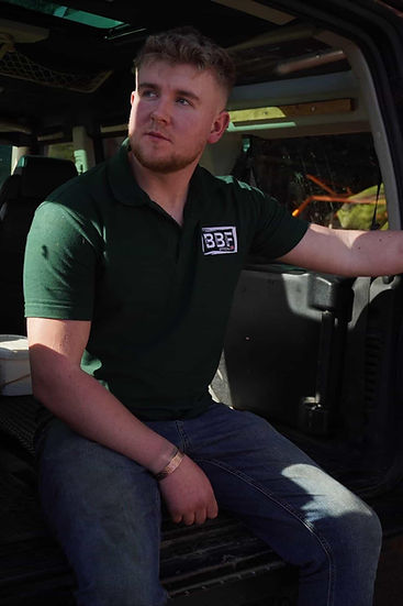 Back British Farming Men's Polo Bottle Green