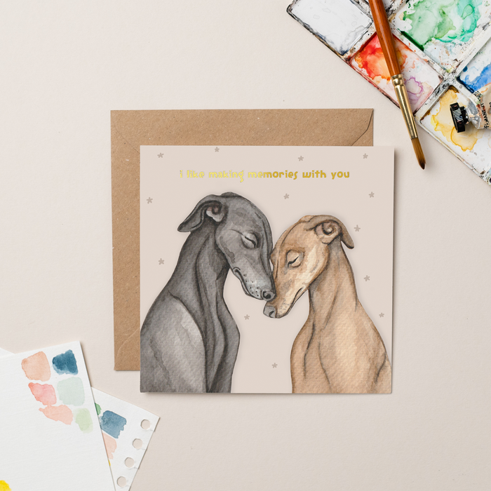 Lurcher Memories Gold Foil card