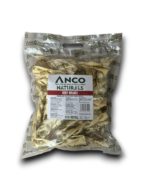 Anco Beef Braids Eco-Bag 1kg