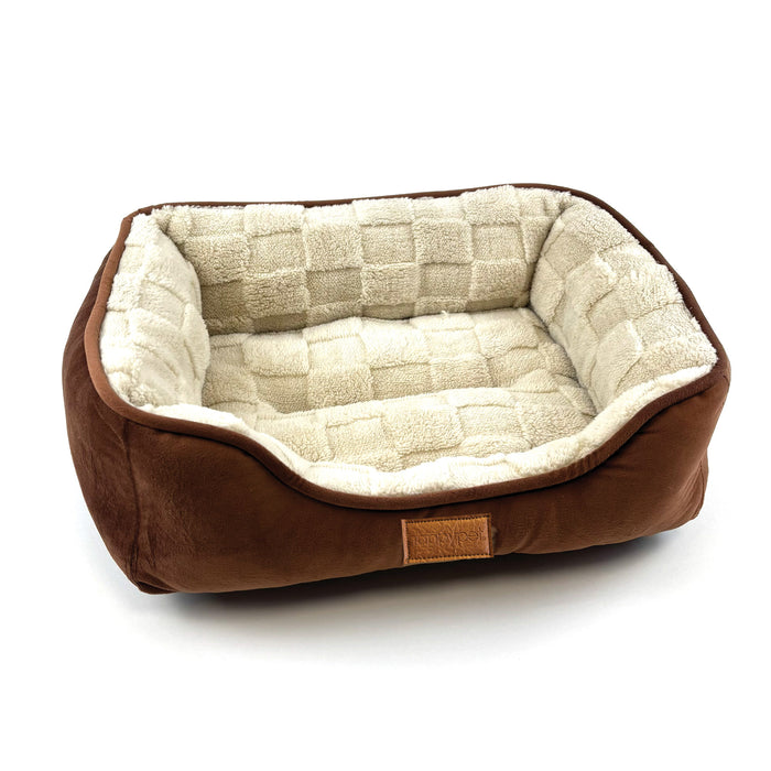 Checkra Square Bed Latte