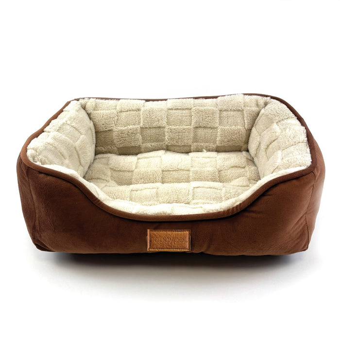 Checkra Square Bed Latte