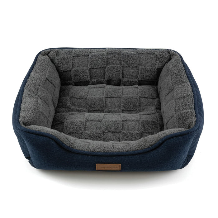Checkra Square Bed Graphite Grey