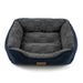 Checkra Square Bed Graphite Grey