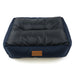Checkra Square Bed Graphite Grey