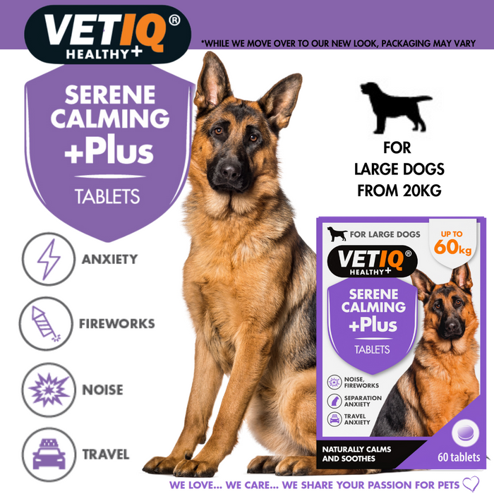 VETIQ Serene Calming +Plus 60 Tablets