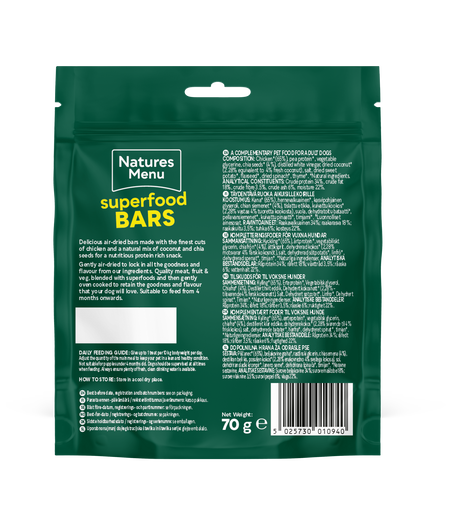 Superfood Bar Chicken With Coconut 70g