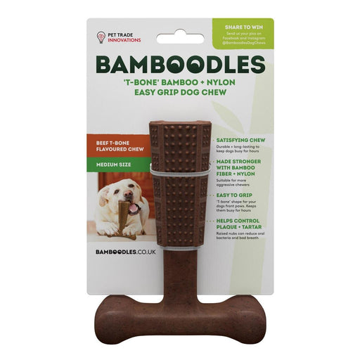 Bamboodles T-Bone Medium Beef 6"
