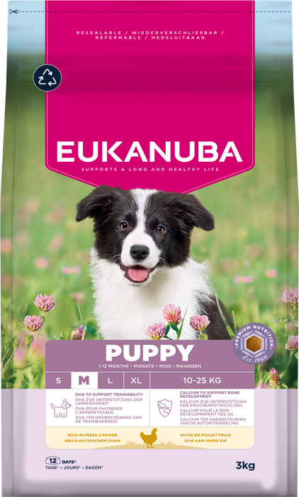 Eukanuba Puppy Medium Breed 3kg Chicken

