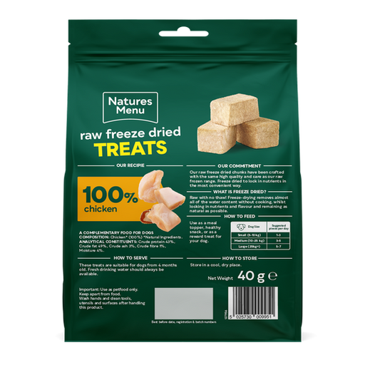 Natures Menu Freeze Dried Treats Chicken 40g
