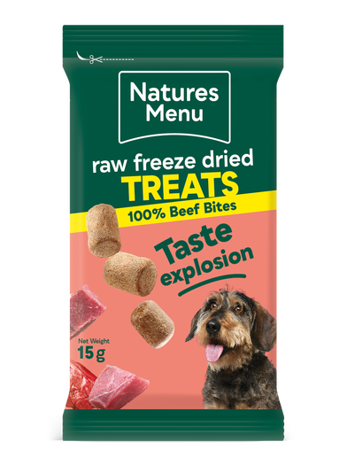 Natures Menu Freeze Dried Bites Beef 15grm
