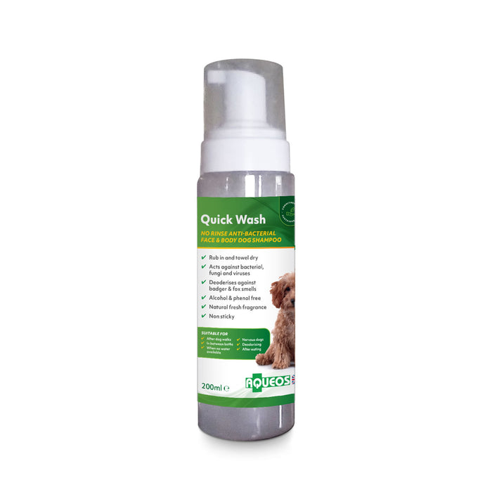 Aqueos Quick Wash No Rinse Dog Shampoo