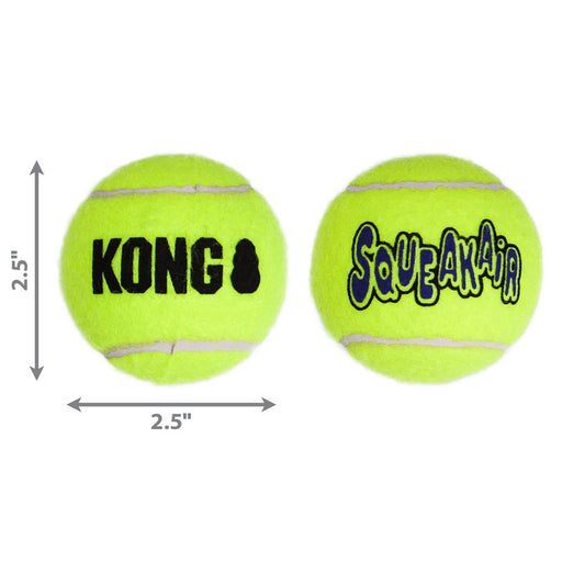 Kong Air Squeaker Tennis Ball Medium 6pk