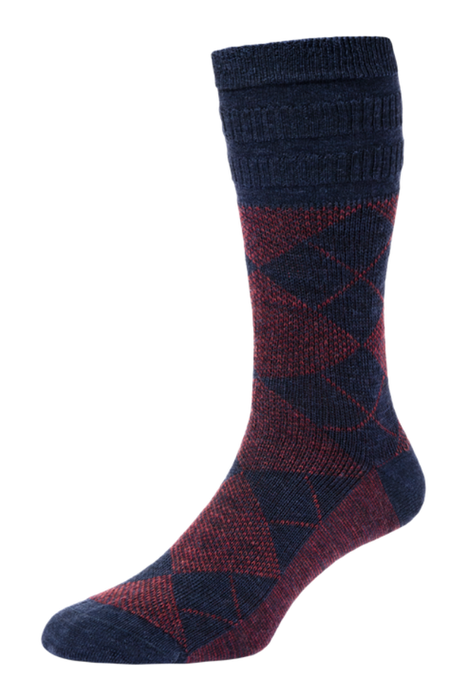HJ Wool Softop Socks Argyle