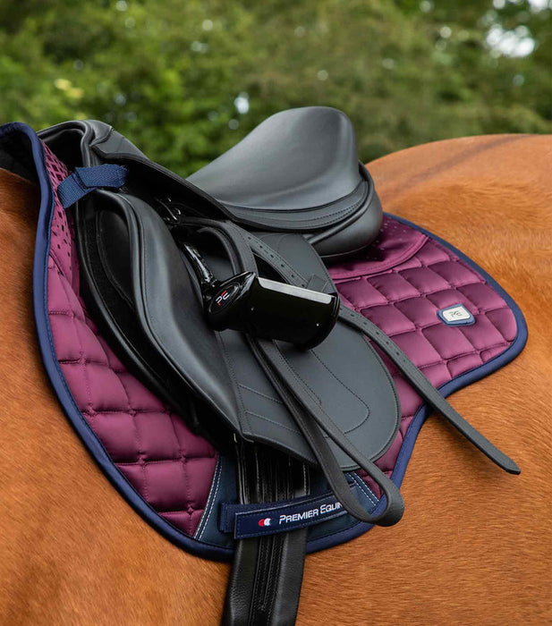 Premier Equine Armarda Close Contact Satin Anti-Slip Pad Wine