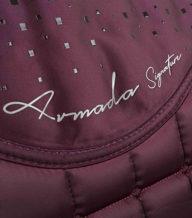 Premier Equine Armarda Close Contact Satin Anti-Slip Pad Wine