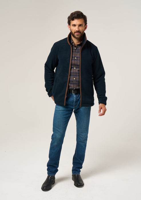 Alan Paine Aylsham Men's Fleece Jacket Navy