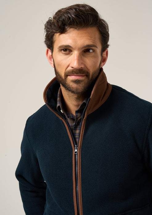 Alan Paine Aylsham Men's Fleece Jacket Navy