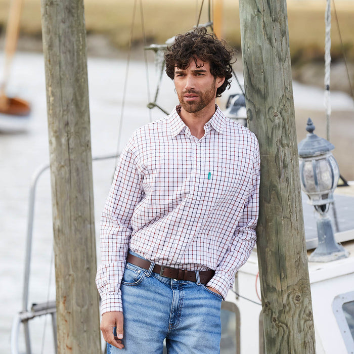 Ridgeline Men's Sedgebrook Shirt Shale & Russet