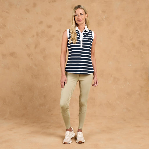 Toggi Bamber Sleeveless Polo Navy & White