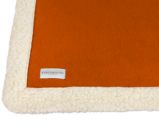 Earthbound Sherpa Blanket Burnt Orange
