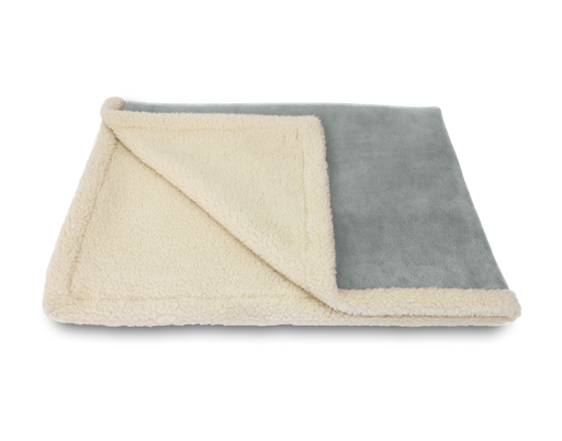 Earthbound Sherpa Blanket Dove Grey
