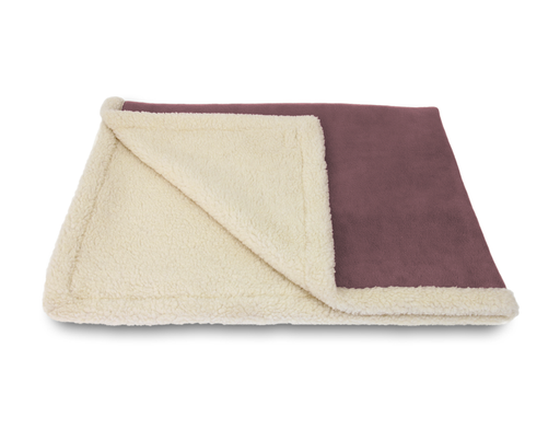 Earthbound Sherpa Blanket Dusty Mulberry
