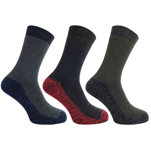 Bramble Wicking Sock 6-11 Black/Grey Mix (3 pack)