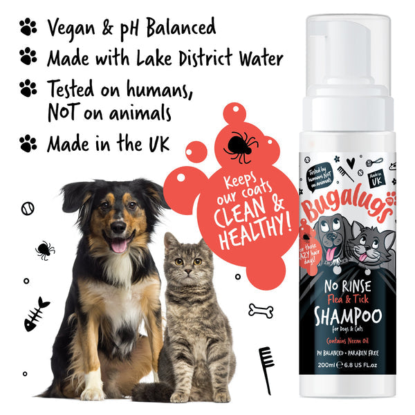 No Rinse Flea & Tick Shampoo 200ml
