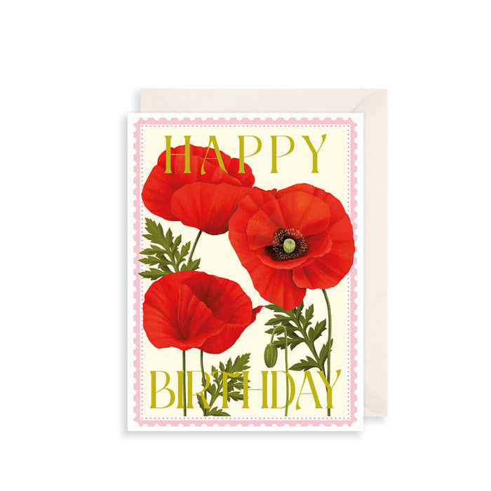 The Art File Poppies Card
