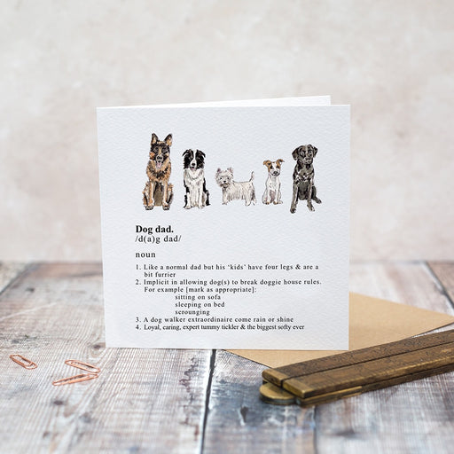 Toasted Crumpet Dog Dad Card