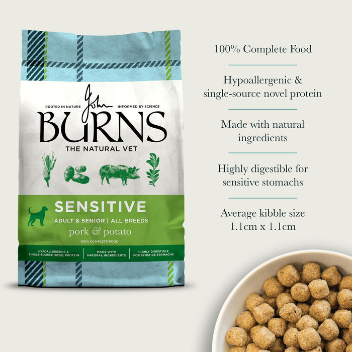 Burns Sensitive Pork & Potato Dry Dog Food