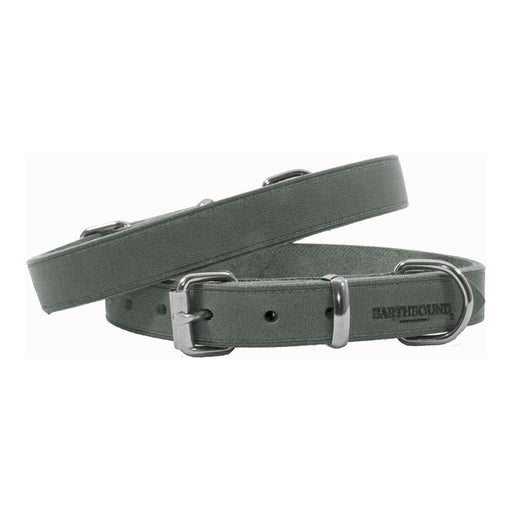 Earth Bound Soft Country Leather Collar Grey