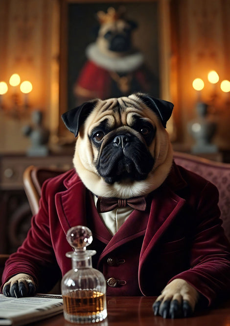 Charles Sainsbury-Plaice Edward The Pug Card