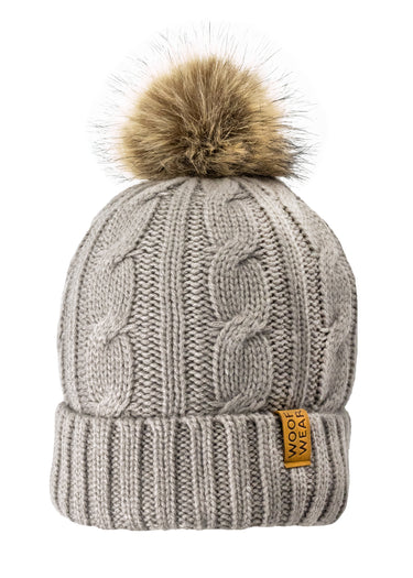 WoofWear Cable Beanie Stone
