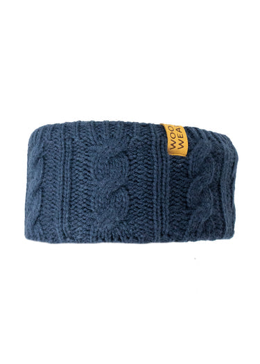 WoofWear Cable Headband Navy
